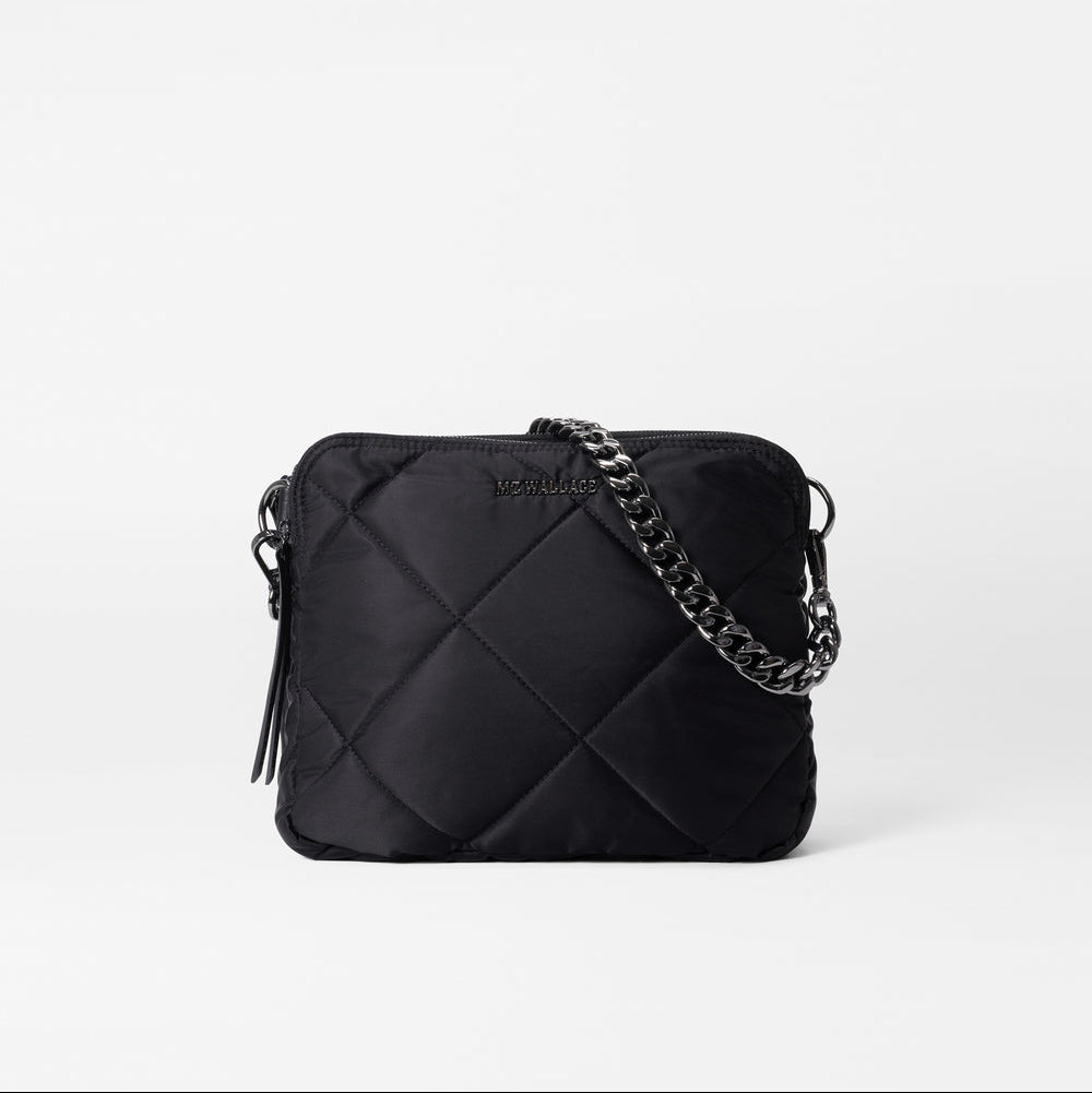 MZ Wallace Quilted Madison Crossbody in Black - Big Bag NY