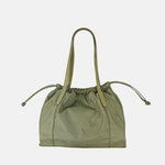 PLINIO Drawstring Large Tote in Vert - Big Bag NY