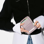 MZ Wallace Small Zip Around Wallet in Quail - Big Bag NY