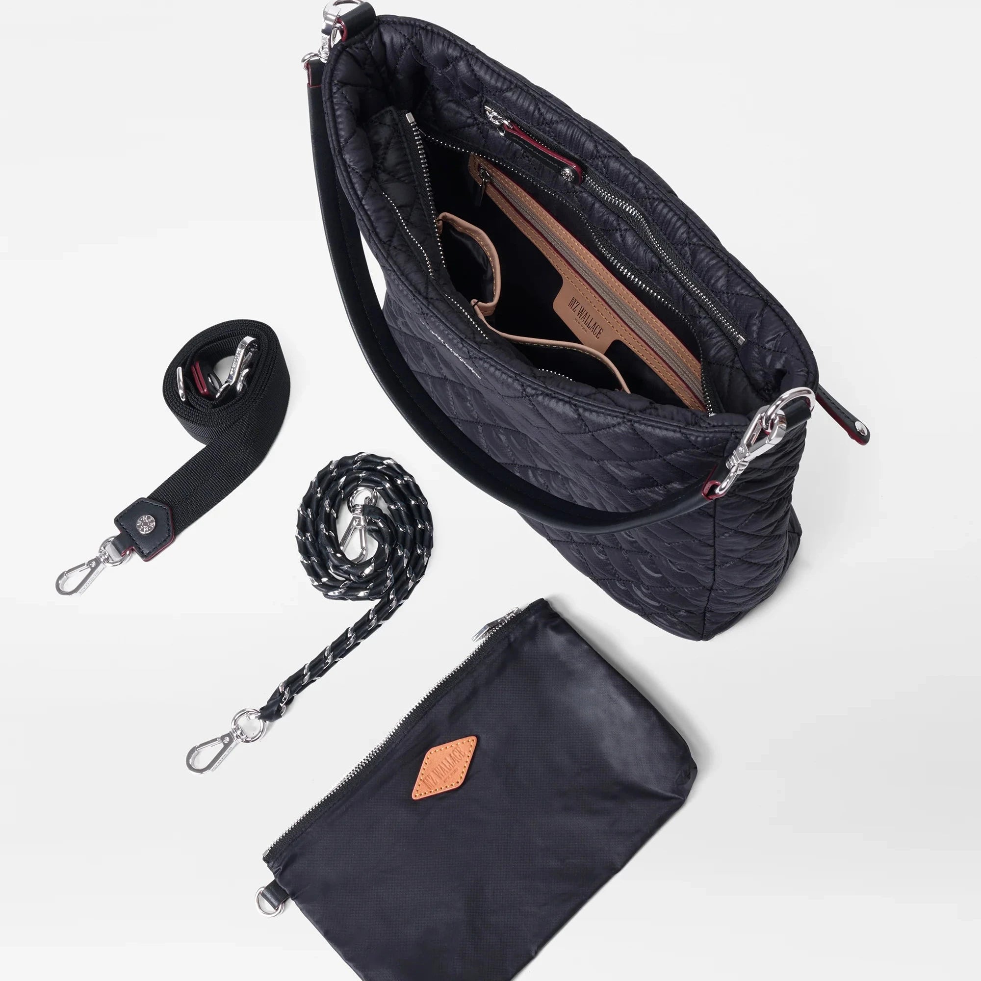 MZ WALLACE Crosby Hobo Black - Big Bag NY