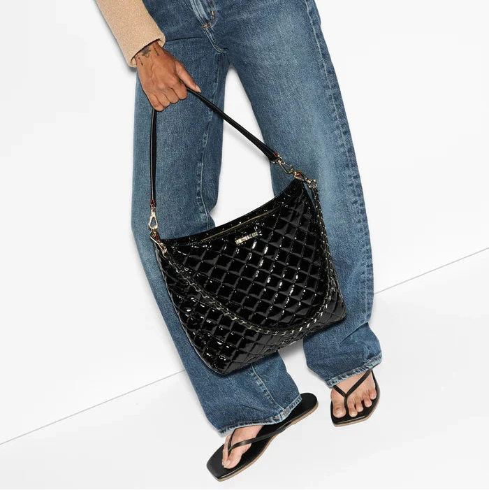 MZ Wallace Crosby Hobo Black Lacquer - Big Bag NY