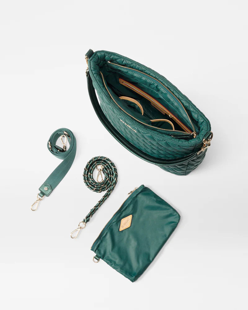 MZ Wallace Crosby Hobo in Emerald - Big Bag NY