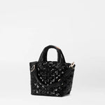 MZ Wallace Black Sequin Micro Metro Tote Deluxe - Big Bag NY