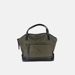 PLINIO Medium Top Handle Satchel in Black - Big Bag NY