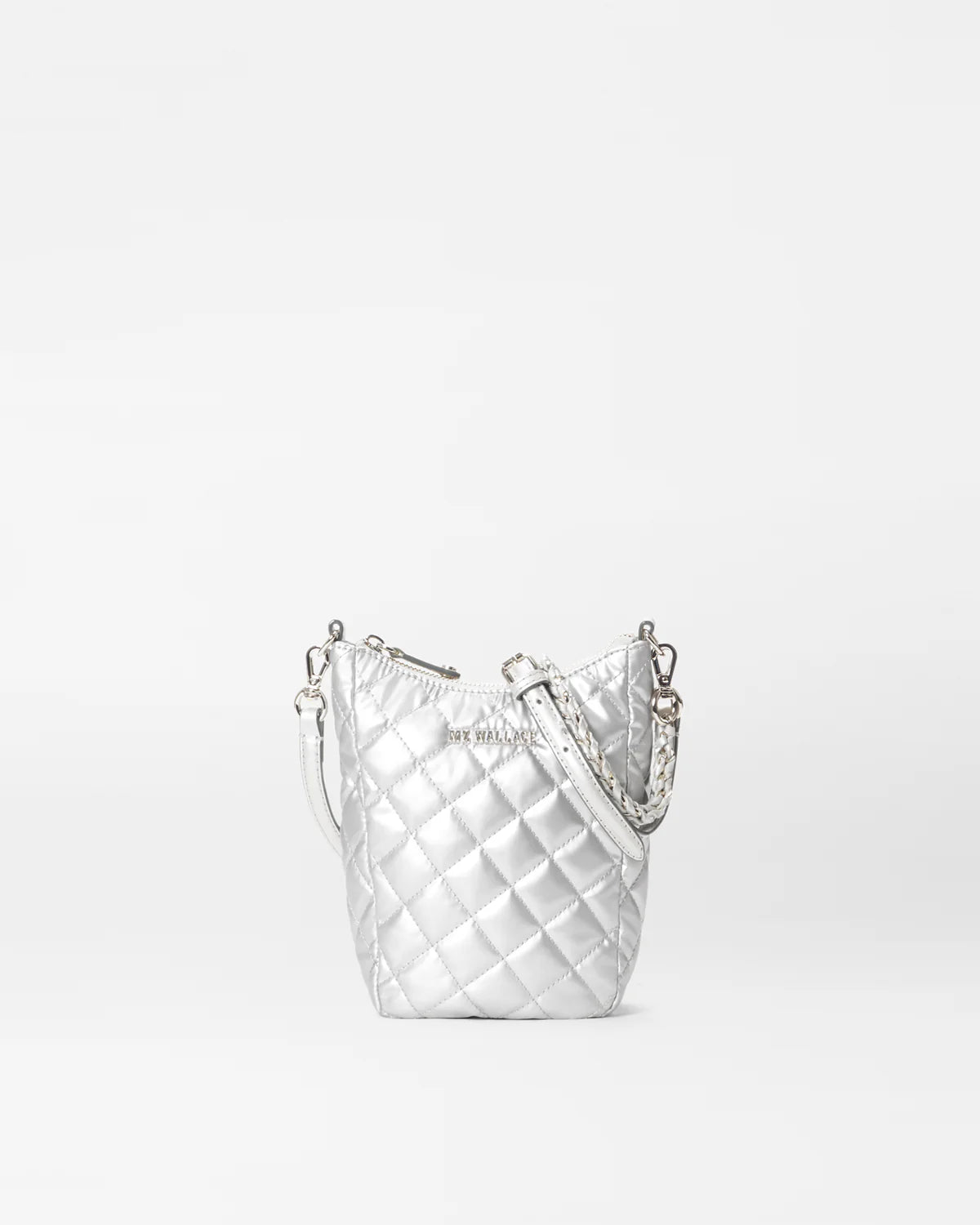 MZ Wallace Crosby Go in Matte Silver - Big Bag NY