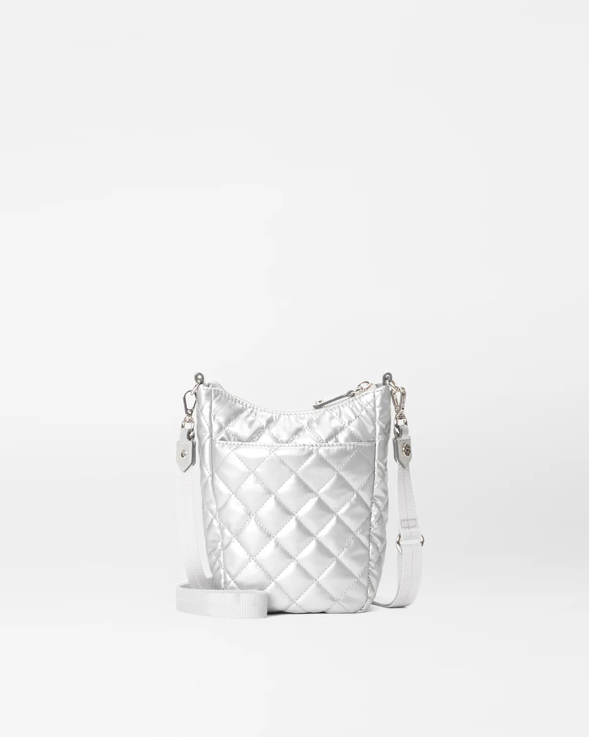 MZ Wallace Crosby Go in Matte Silver - Big Bag NY