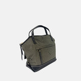 PLINIO Medium Top Handle Satchel in Black - Big Bag NY