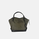 PLINIO Medium Top Handle Satchel in Black - Big Bag NY