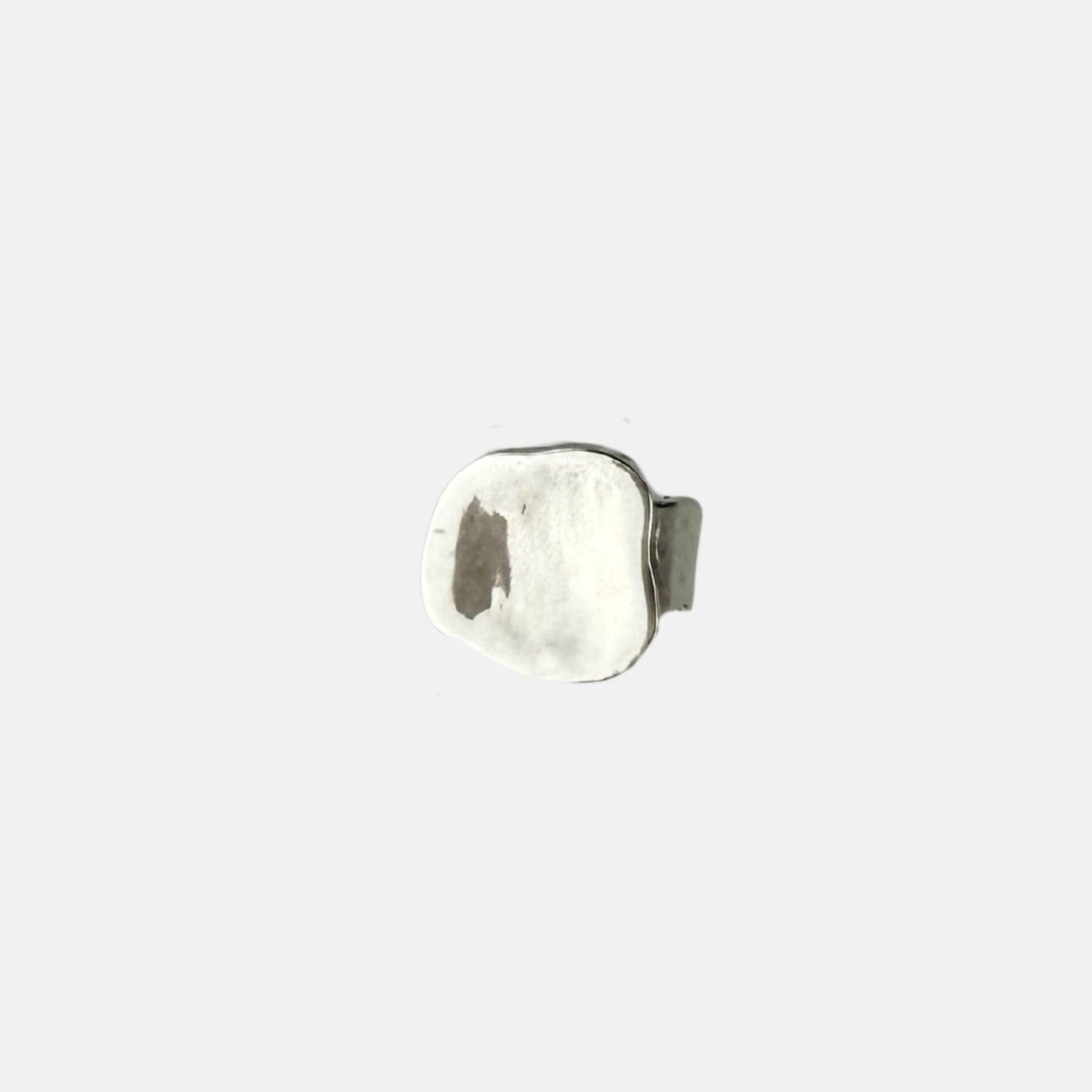 Ithil Geometric Silver Statement Ring - Big Bag NY