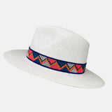 Hats & Dreams Tribal Print Ribbon Raffia Fedora - Big Bag NY