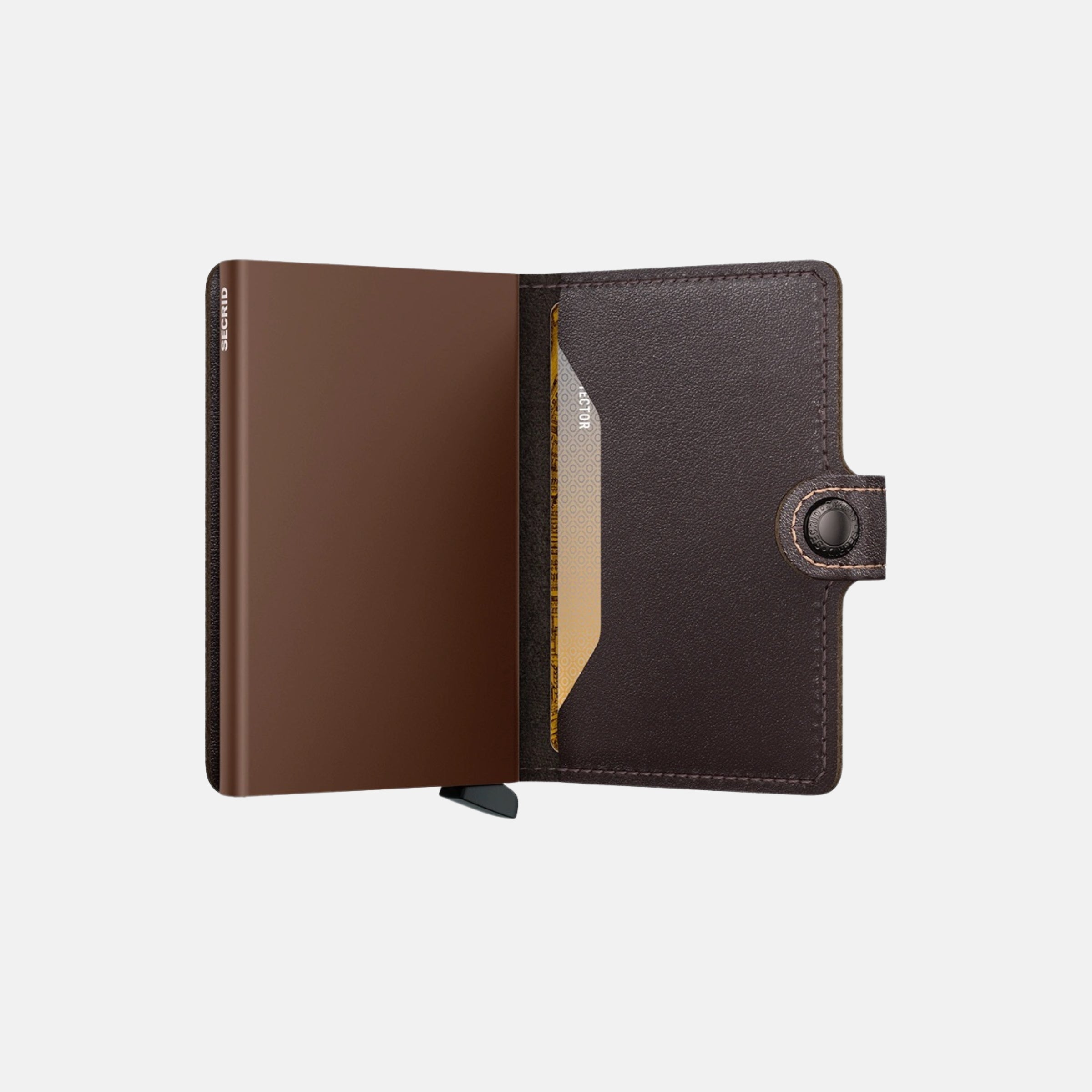 Secrid Miniwallet in Original Leather in Chocolate - Big Bag NY
