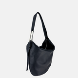 Angi Venezia Large Asymmetric Hobo with Silver Ornament - Big Bag NY