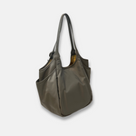 Marco Masi Small Nylon Tote with Side Pockets Grey - Big Bag NY