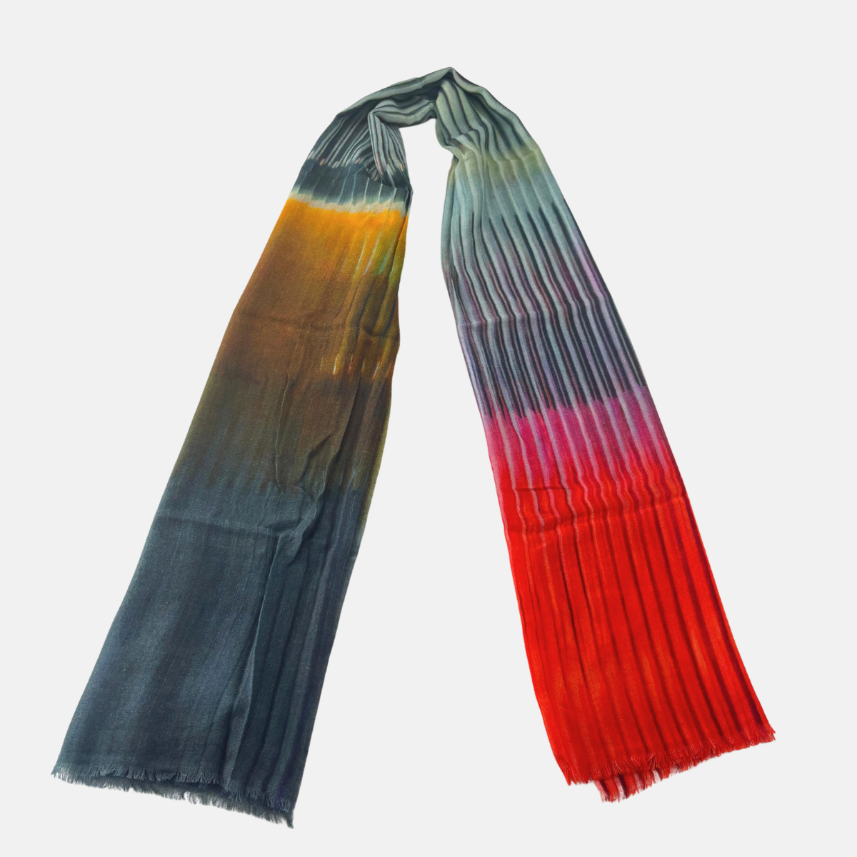 Tradition Textiles Accordion Wool Scarf - Big Bag NY