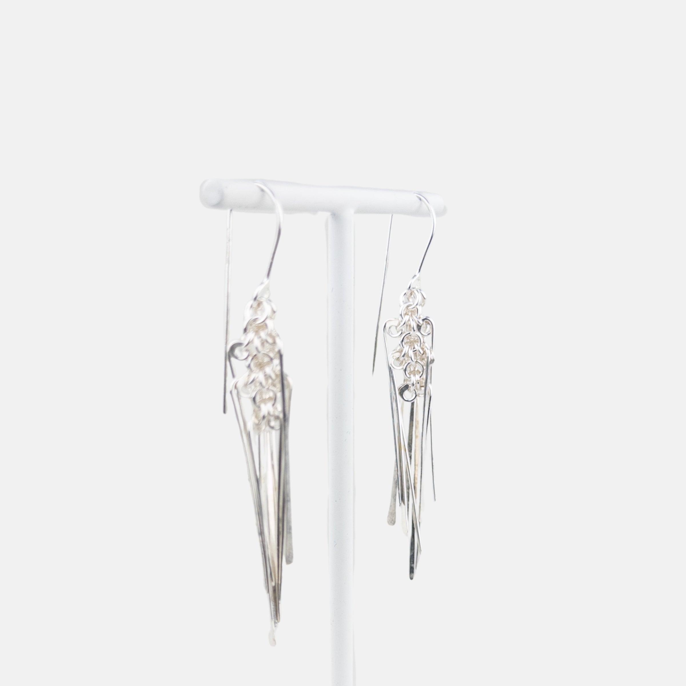 Alison Evans Silver Long Jellyfish Earrings -  Big Bag NY