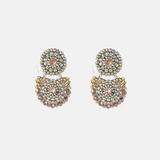 Mixed Metal small Post Earrings