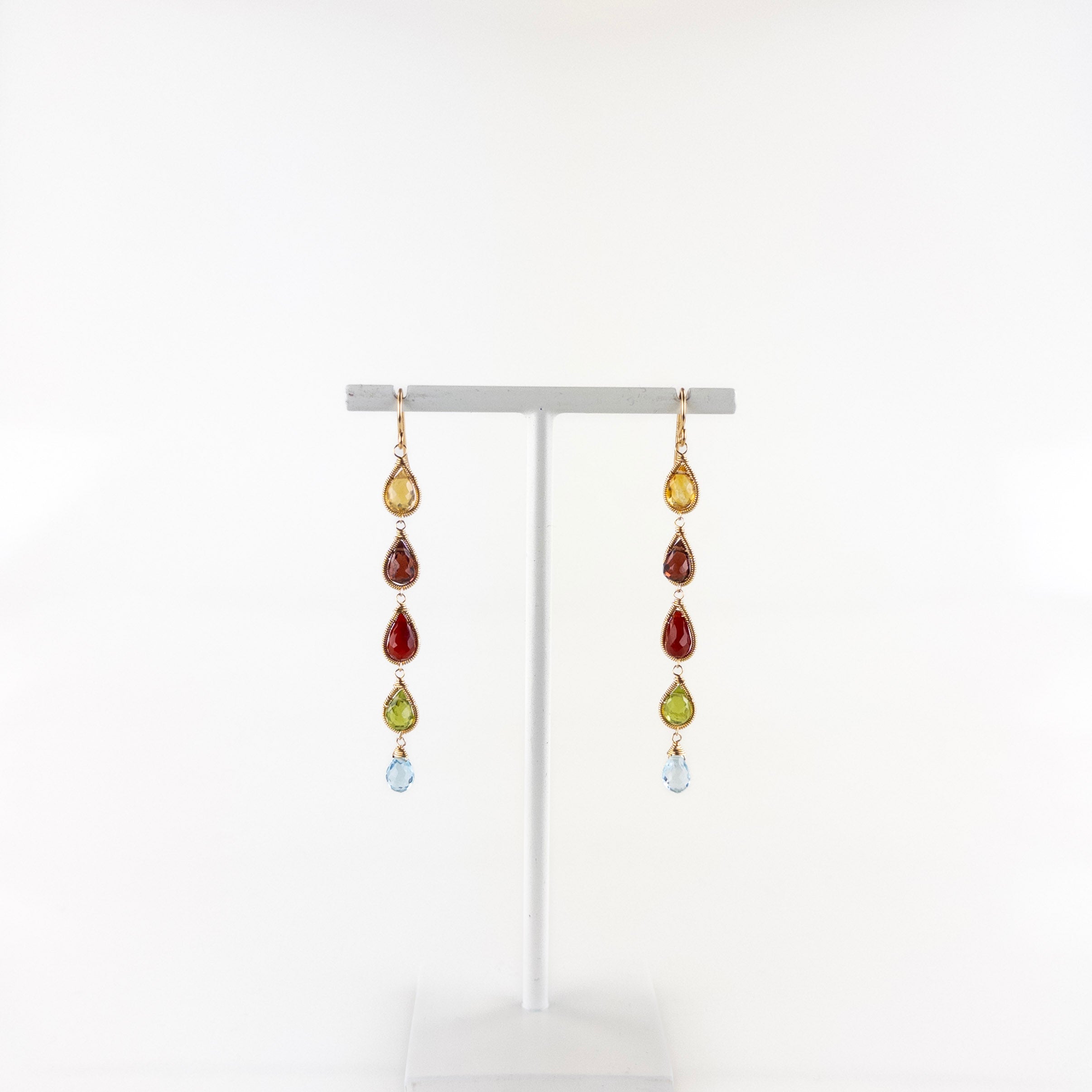 Lina's Multi Teardrop Earring Rainbow - Big Bag NY