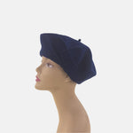 Navy Celine Robert BOMEOS Wool Beret - Big Bag NY