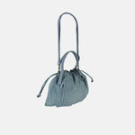 PLINIO Drawstring Tote with Crossbody Strap in Cristallo - Big Bag NY