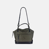 PLINIO Medium Top Handle Satchel in Black - Big Bag NY