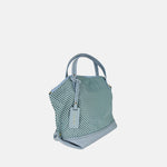 PLINIO Medium Top Handle Satchel in Cristallo - Big Bag NY