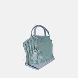 PLINIO Medium Top Handle Satchel in Cristallo - Big Bag NY