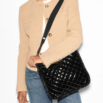 MZ Wallace Metro Box Crossbody in Black Lacquer - Big Bag NY