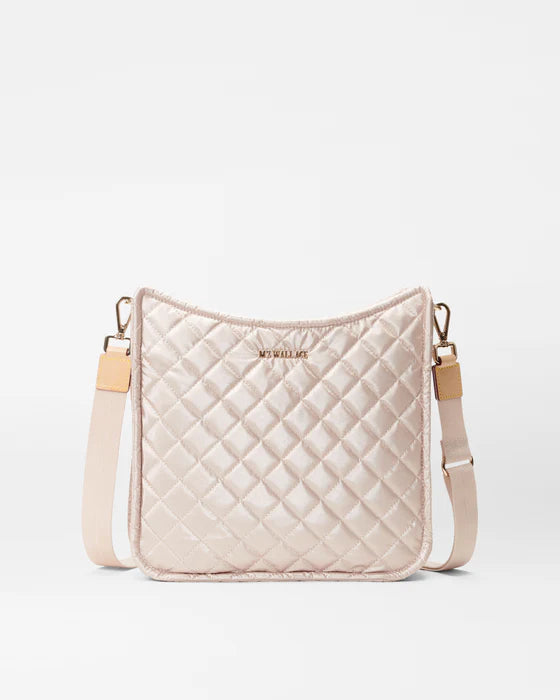 Pale Rose Gold MZ Wallace Metro Box Crossbody - Big Bag NY