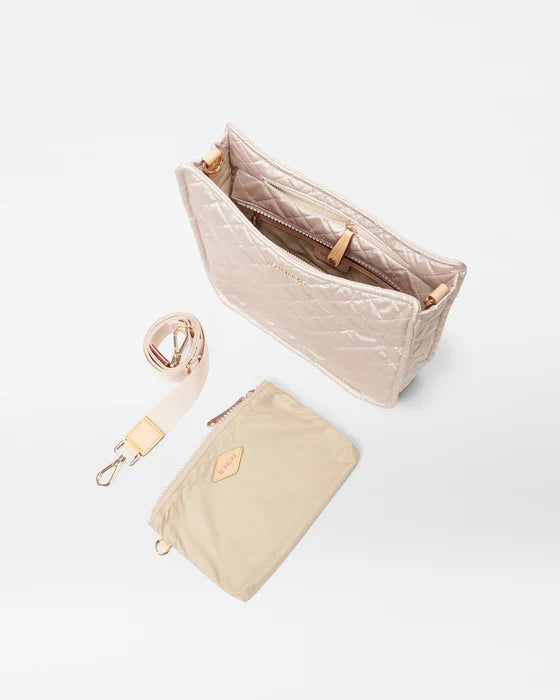 Pale Rose Gold MZ Wallace Metro Box Crossbody - Big Bag NY