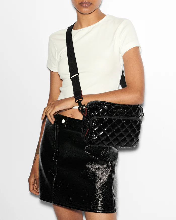 MZ Wallace Small Metro Camera Bag in  Black Lacquer - Big Bag NY