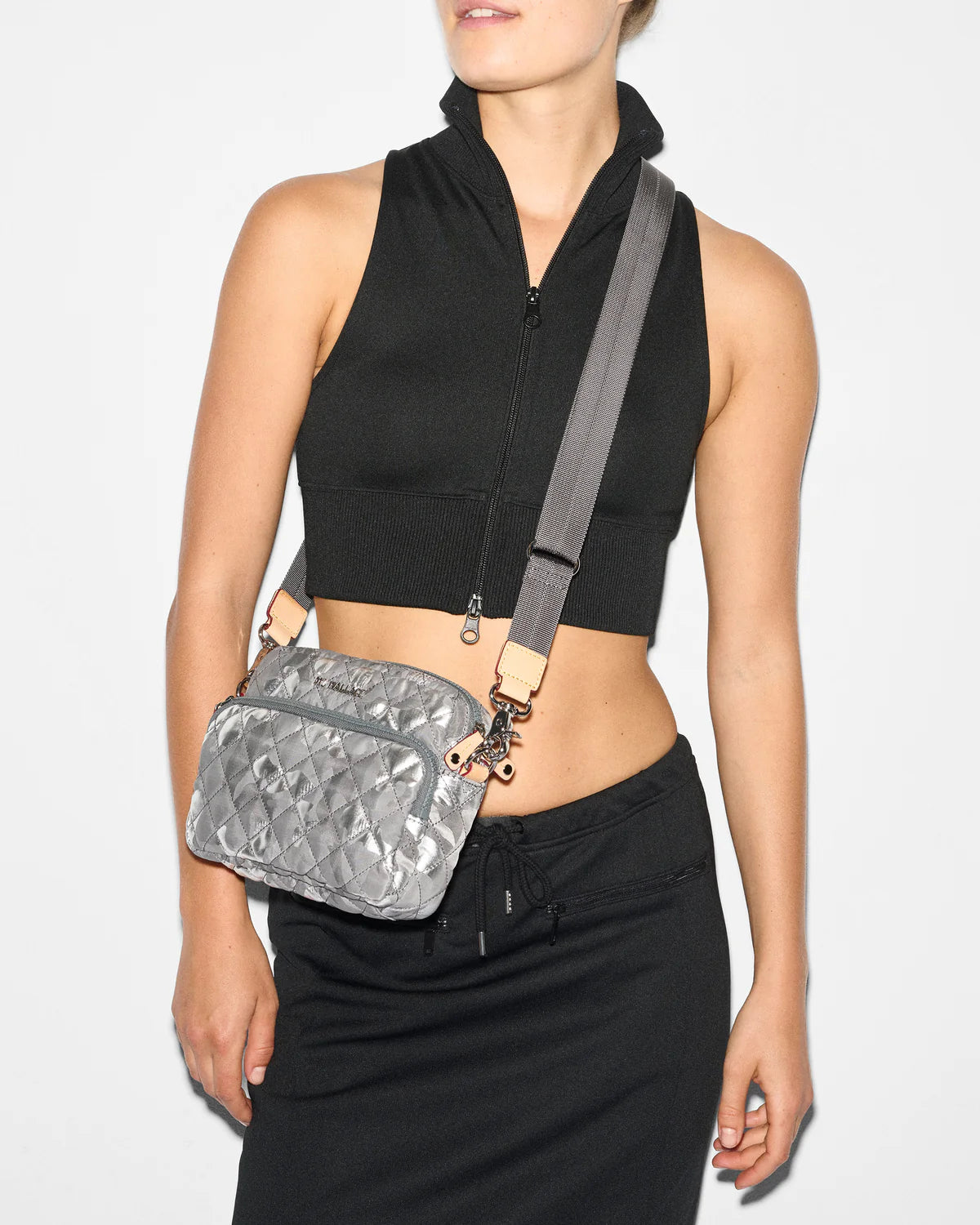 MZ Wallace Small Metro Camera Bag in Silver Camo - Big Bag NY