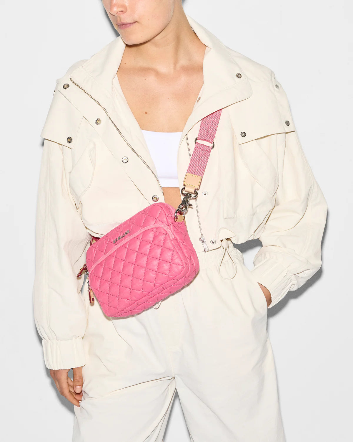 MZ Wallace Small Metro Camera Bag in Flamingo - Big Bag NY