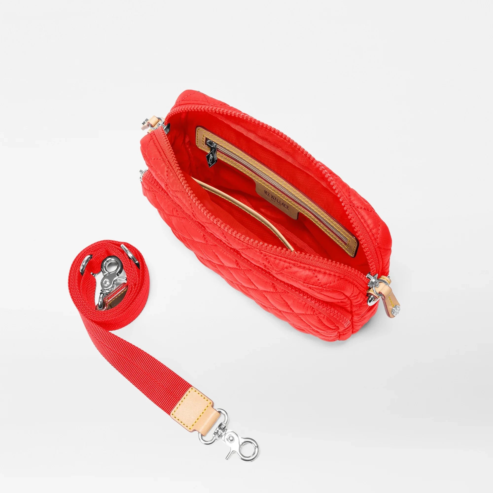 MZ Wallace Small Metro Camera Bag in Bright Cherry - Big Bag NY