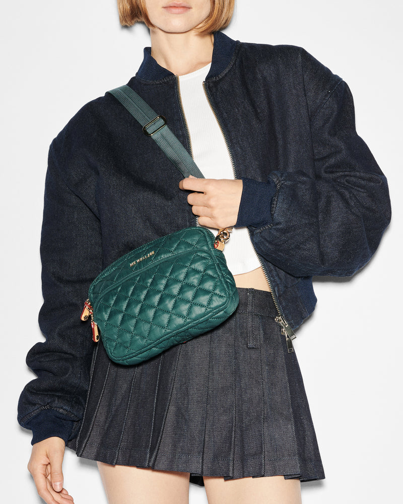 MZ Wallace Small Metro Camera Bag in Emerald - Big Bag NY