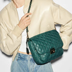 MZ Wallace Medium Crosby Lock Crossbody in Emerald - Big Bag NY