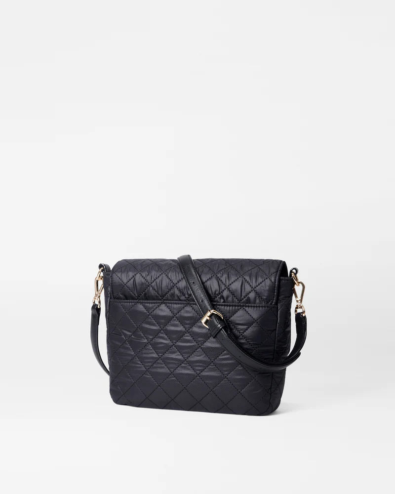 MZ Wallace Medium Crosby Lock Crossbody in Black - Big Bag NY