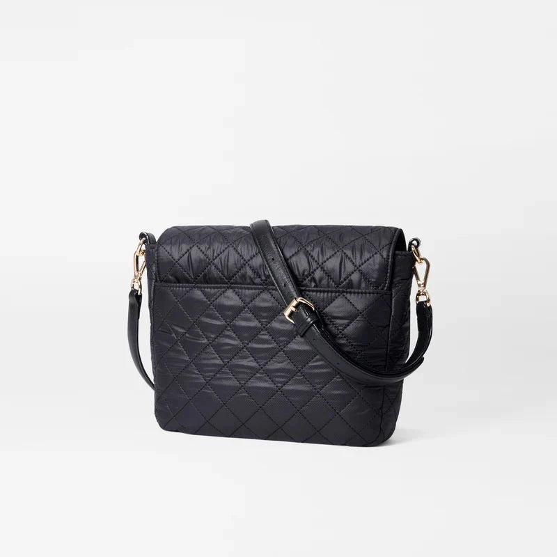 MZ Wallace Medium Crosby Lock Crossbody in Black - Big Bag NY