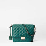 MZ Wallace Medium Crosby Lock Crossbody in Emerald - Big Bag NY