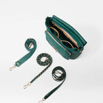 MZ Wallace Medium Crosby Lock Crossbody in Emerald - Big Bag NY