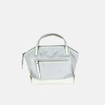 PLINIO Medium Top Handle Satchel in Greige - Big Bag NY