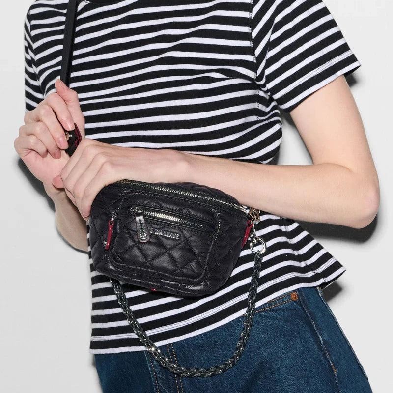 MZ Wallace Micro Crosby Crossbody Sling in Black - Big Bag NY
