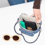 MZ Wallace Micro Crosby Crossbody Sling in True Blue Denim - Big Bag NY