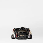 MZ Wallace Micro Crosby Crossbody Sling in Black Lacquer - Big Bag NY