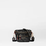 MZ Wallace Micro Crosby Crossbody Sling in Black Lacquer - Big Bag NY
