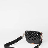 MZ Wallace Micro Crosby Crossbody Sling in Black Lacquer - Big Bag NY