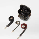 MZ Wallace Micro Crosby Crossbody Sling in Black Lacquer - Big Bag NY