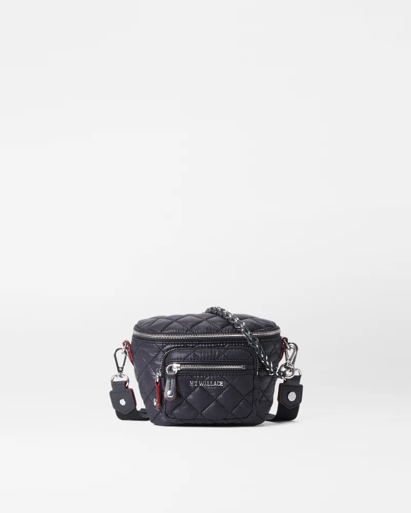 MZ Wallace Micro Crosby Crossbody Sling in Black - Big Bag NY