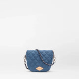 MZ Wallace Micro Crosby Crossbody Sling in True Blue Denim - Big Bag NY