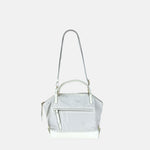 PLINIO Medium Top Handle Satchel in Greige - Big Bag NY