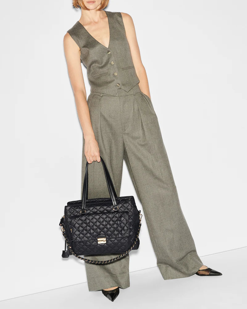 MZ Wallace Black Crosby Lock Tote - Big Bag NY